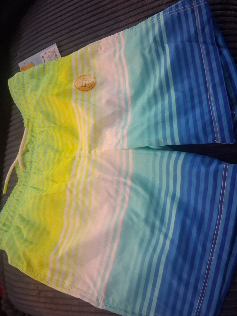 Cat & Jack Neon Lime Swim Shorts